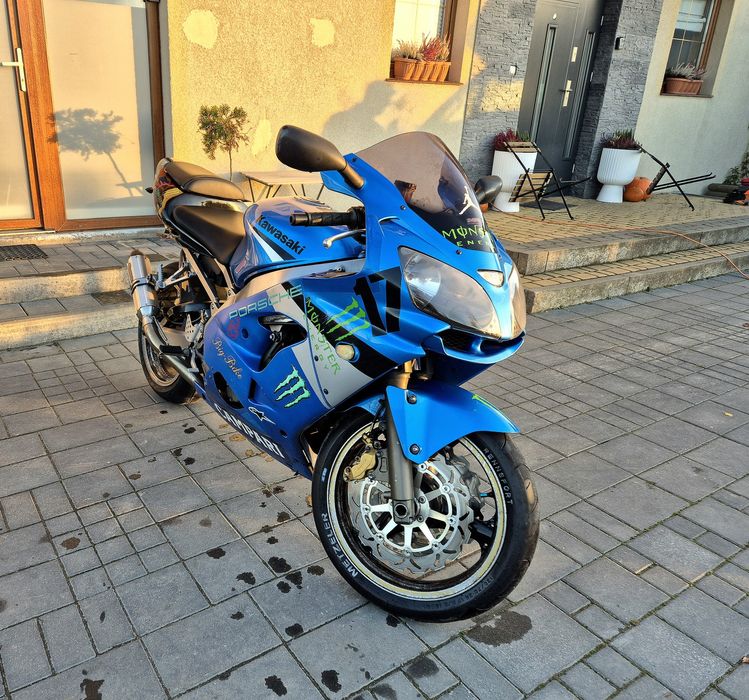 きなこ Kawasaki Ninja ZX9 z Niemiec, wydech Akrapović, zarejestrowany w
