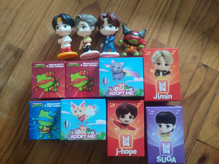 Bts McDonald's, hello turtle McDonald e bonecos Minecraft