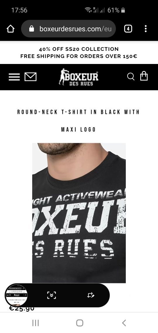 Boxeur des rues koszulka deals