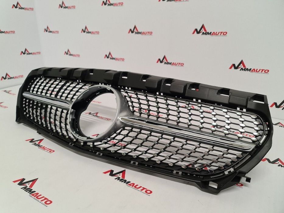 Grelha Frontal Mercedes CLA W117 Diamond Silver
