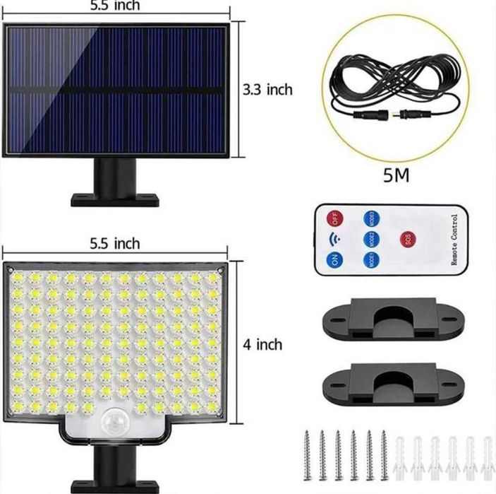 Outdoor Solar Light with Remote Control / Motion Sensor434369459546368003