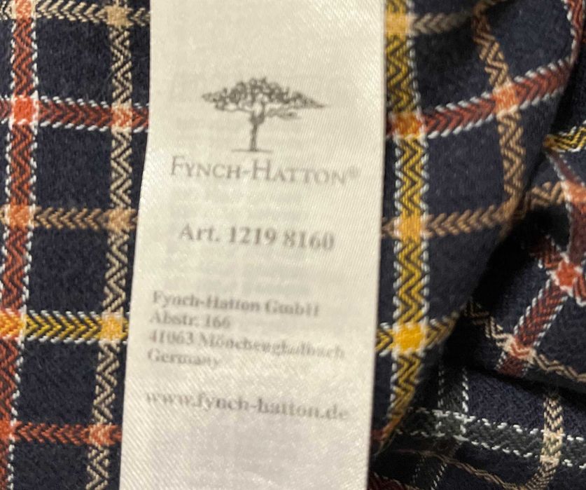 Koszula męska casualowa w kratkę Fynch-Hatton M