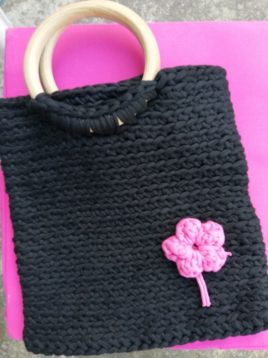 Carteira em tecido trapilho