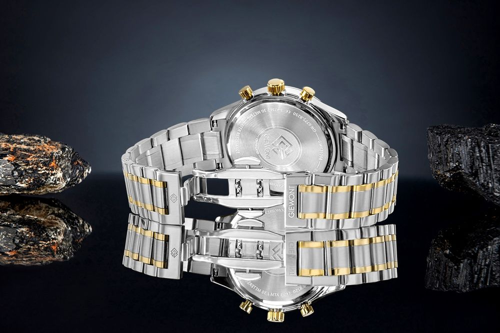 zegarek męski giewont chronograph sapphire zielony gw6310-b6