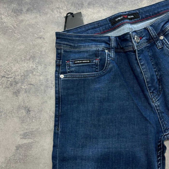 Якісні чоловічі сині джинси Армані)