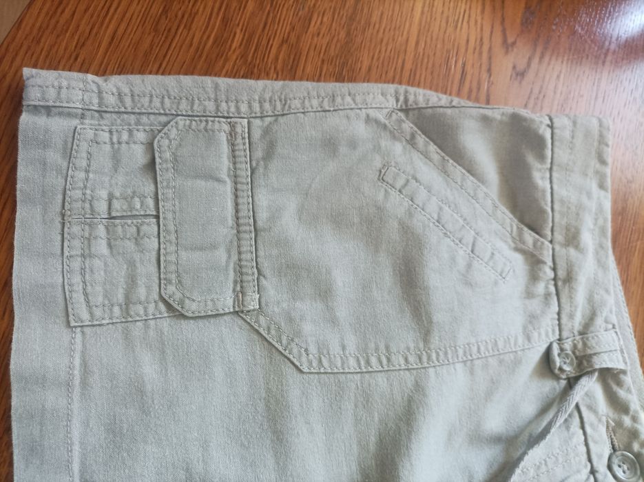 Lniane spodenki damskie.