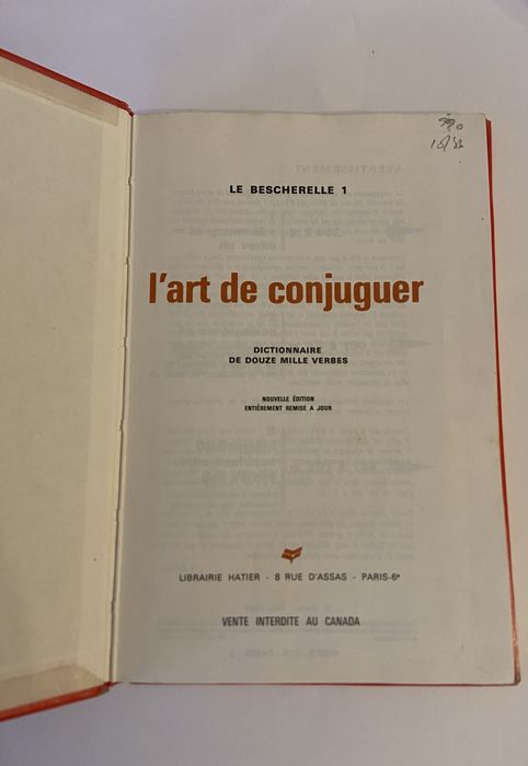Bescherelle 1 – Manual de Conjugação de verbos para Aprender Francês