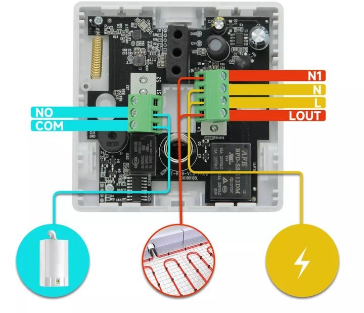 Програматор термостат WI-FI бездрот. для газ. та електр.котлів, підлог