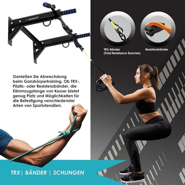 Drążki do podciągania KESSER 50-100 cm