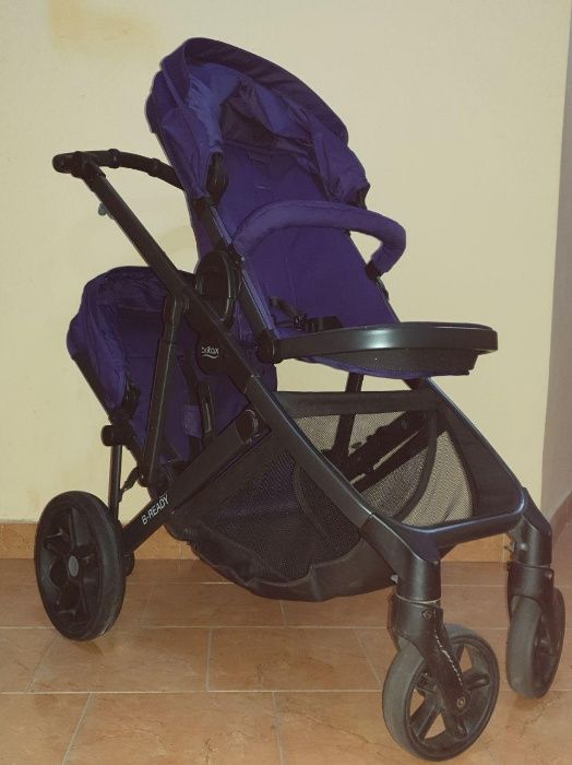Коляска для двойни погодок BRITAX Англия , люльки, чехлы, дождевики