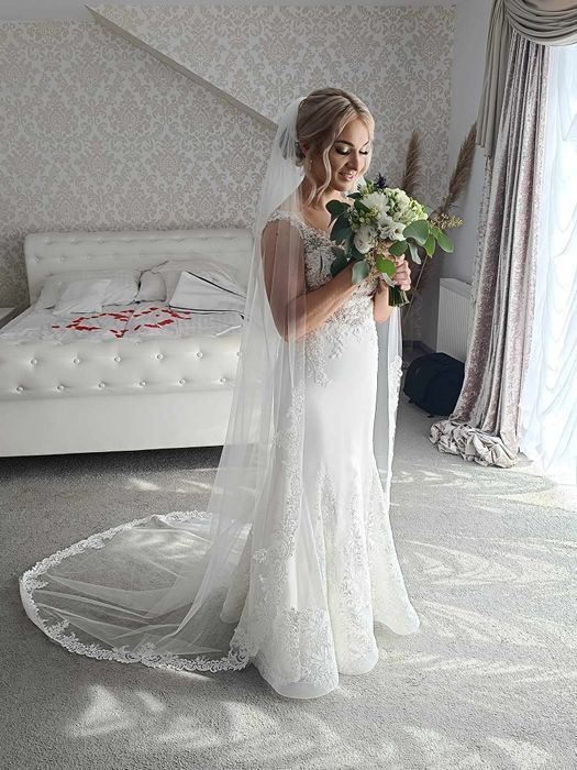 Suknia ślubna rozmiar 36 Rybka Eva Hudy