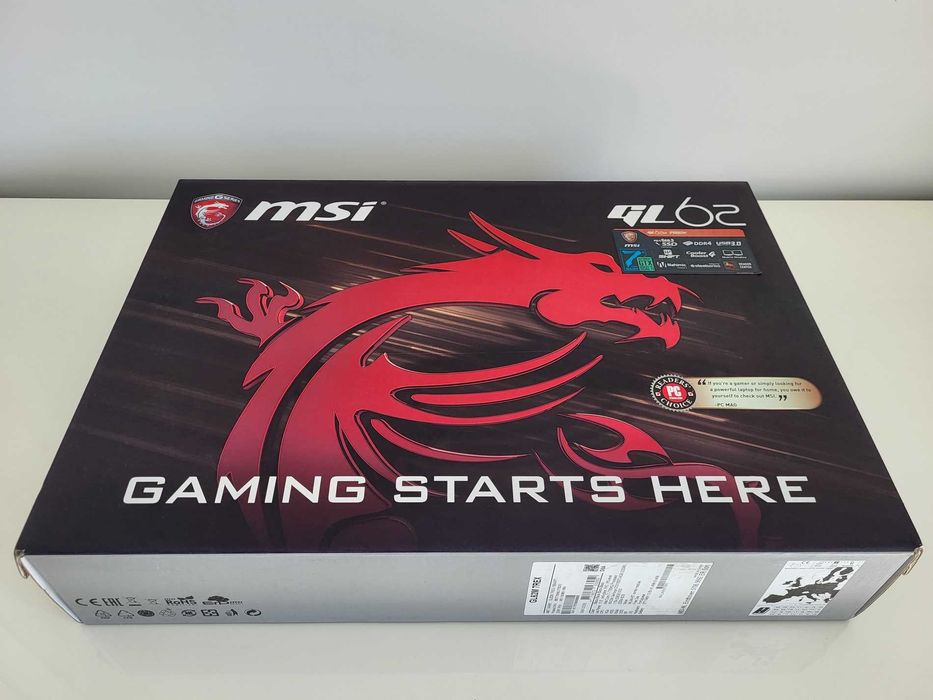 Portátil MSI i7 RAM 8GB SSD 1TB NVIDIA GeForce GTX 1050Ti/4GB