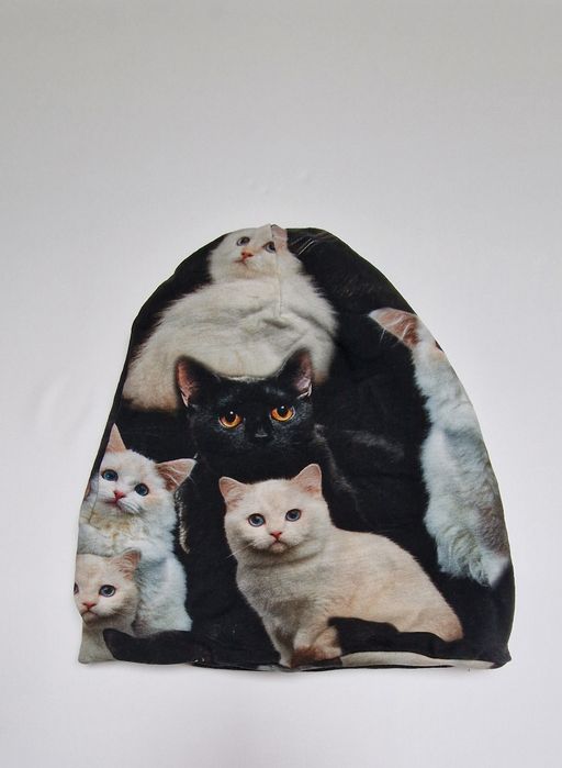 Nowy zestaw czapka + chusta w koty