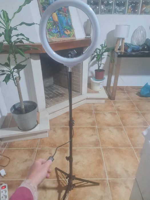 Ring light com tripé novo