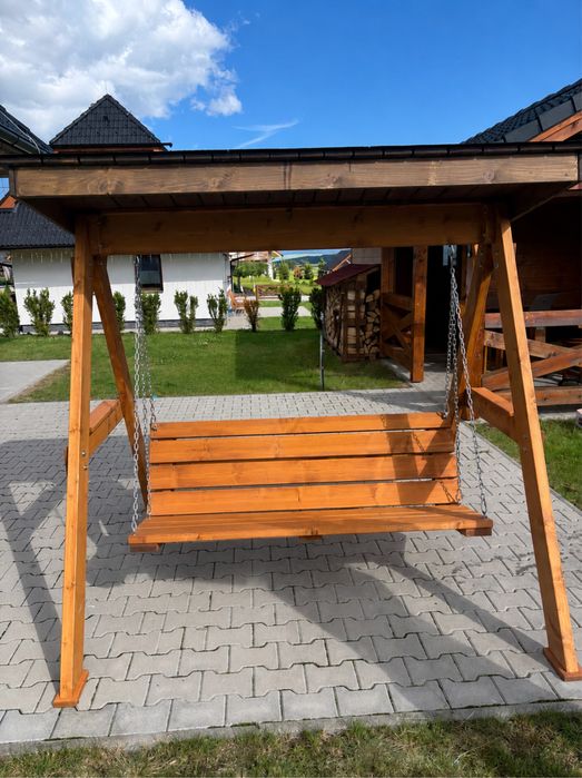 Huśtawka drewniana