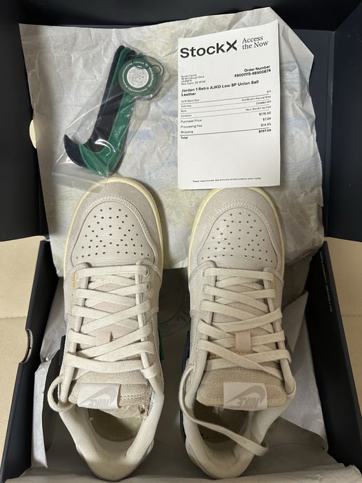 Jordan 1 Retro AJKO Low SP Union Sail Leather