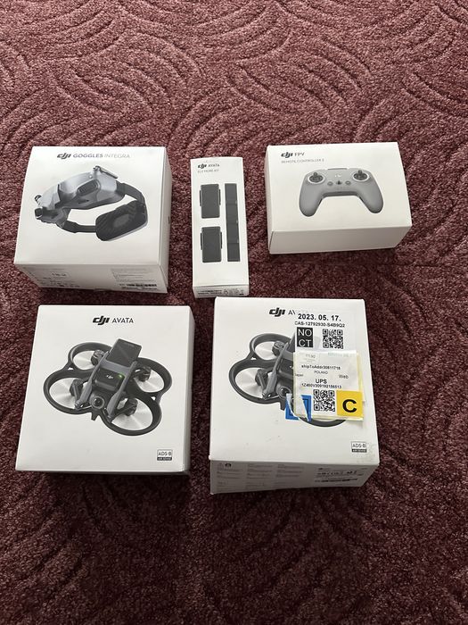 Zestaw FPV DJI AVATA + fly more + remote controler 2 + goggles integra