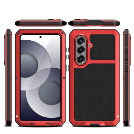 Противоударный чехол RedPepper Triple-proof Metal на Samsung Galaxy S26+ 5G — красный