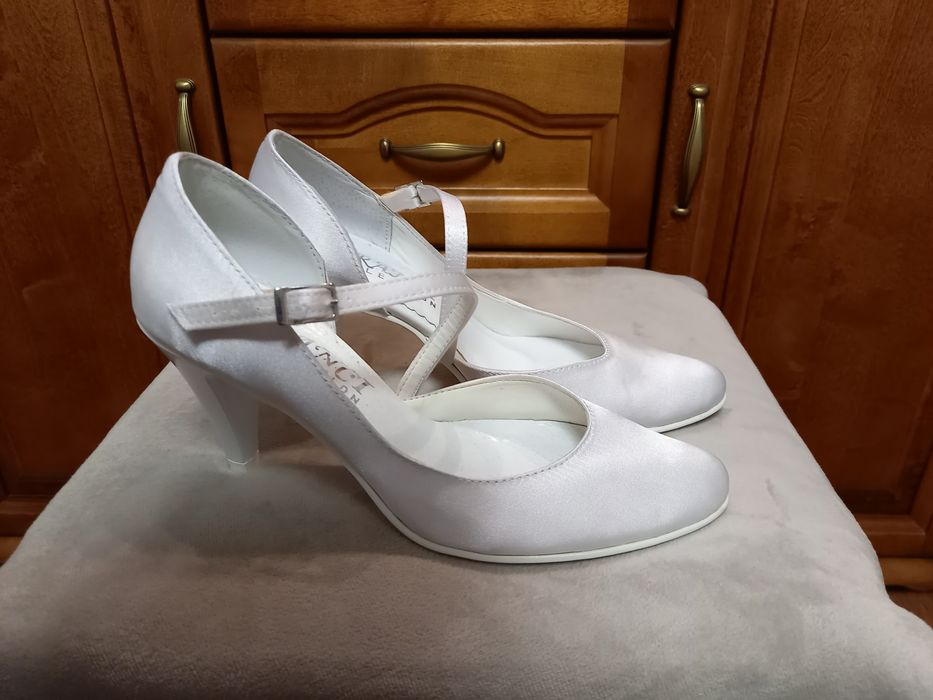 Buty ślubne białe, wizytowe, czółenka NOWE rozm. 35,37,40