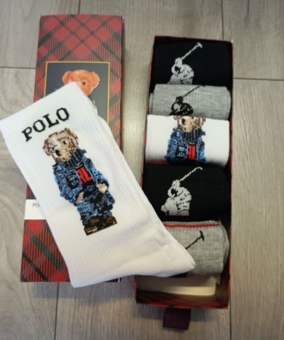 Zestaw skarpetek bawełnianych męskich Polo Ralph  w rozmiarze uni