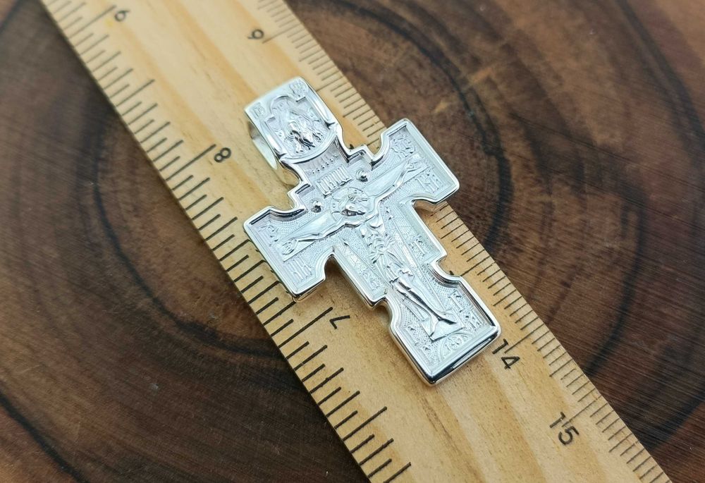 Серебряный крест с Архангелом Михаилом. Срібний хрест Архангел Міхаїл