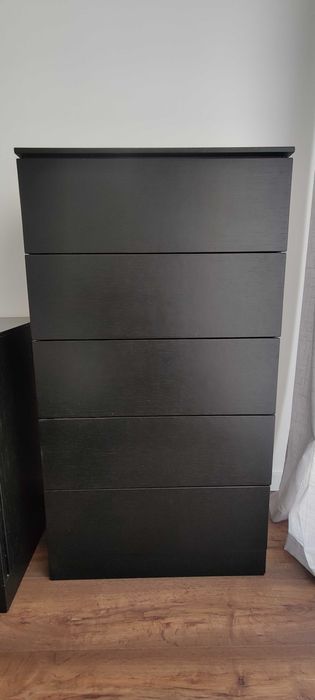 Mobília de quarto completo na cor preto - Colchão não incluido