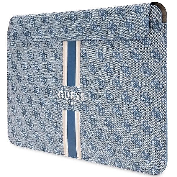 Pokrowiec Guess 4G Printed Stripes na laptopa 14" - niebieski