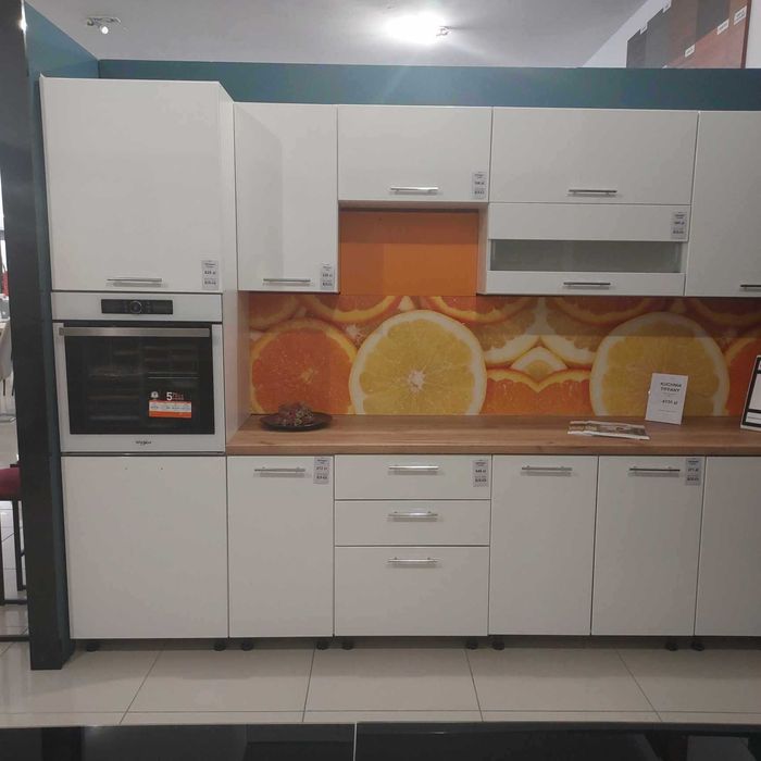 Meble kuchenne modułowe biały połysk Tiffany Liveo