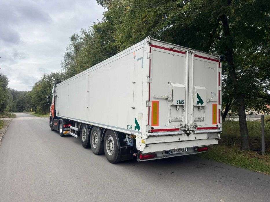 Naczepa ruchoma podłoga STAS 55 m3 zbożówka