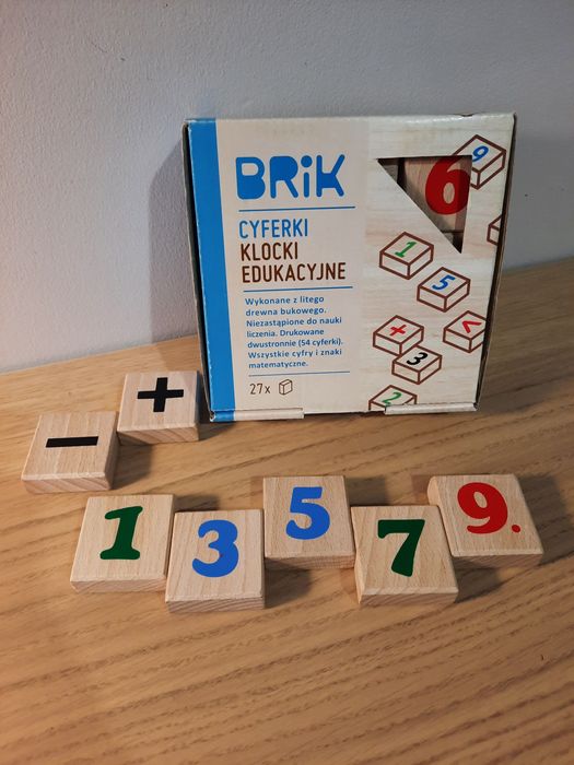 BRIK klocki edukacyjne: litery i cyferki