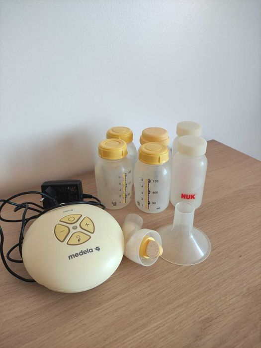 Bomba extratora de leite  Medela+frascos leite