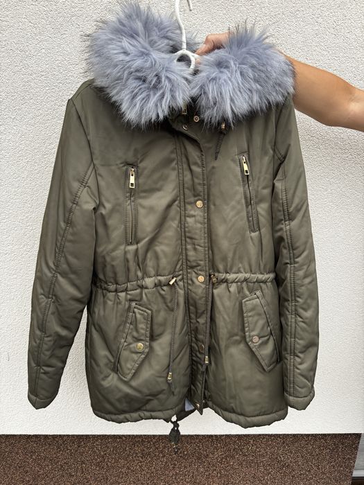 Nowa damska puchowa ciepla kurtka