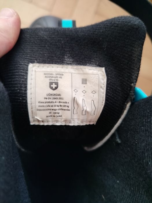 Łyżworolki Mico + Speed r41