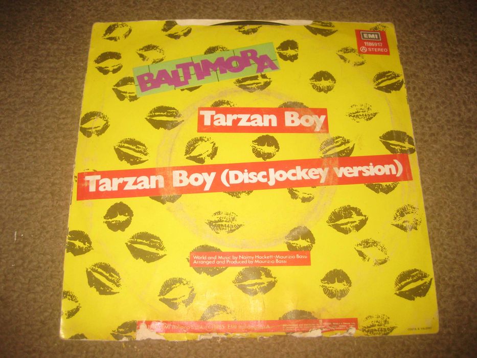 Vinil Single 45 rpm dos Baltimora "Tarzan Boy"