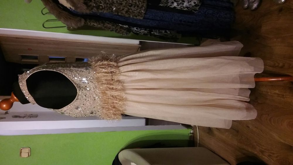 Midi suknia ,cekiny - 38 Asos