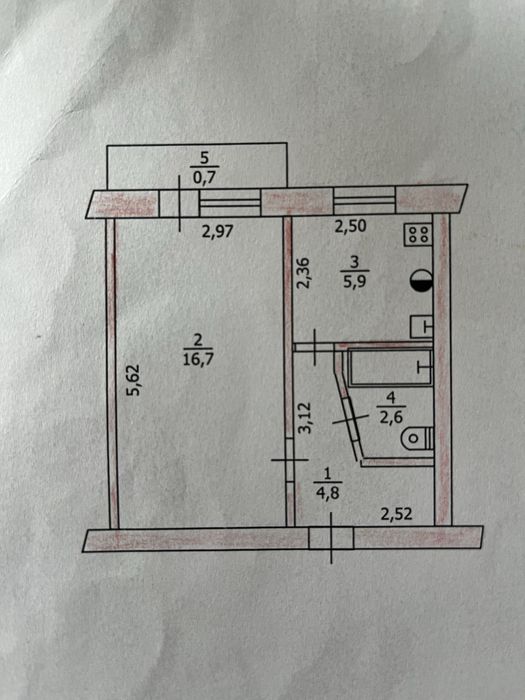 ПРОДАМ 1 кімнатну квартиру на полігоні