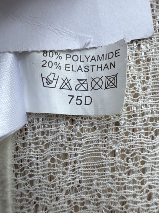 Piekny kremowy gorset 75D Di Lorenzo nieuzyty z metka