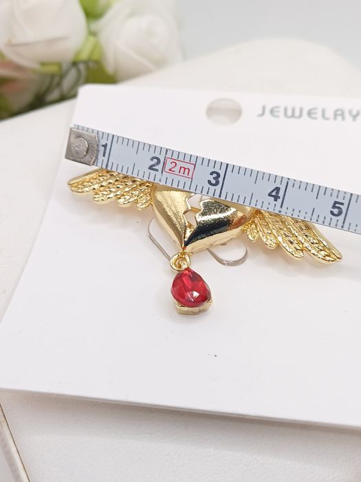 Ozdoba broszka serce