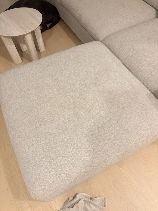 Sofa toupe - 5 lugares