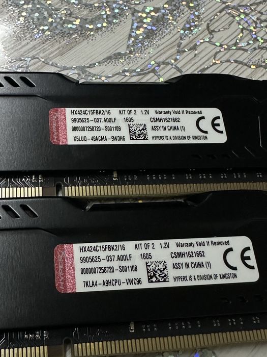 Оператиная память Kingston Fury HyperX (2x8) 16gb
