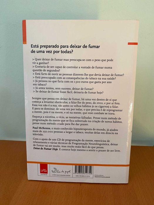 Deixe de Fumar Hoje, Sem Ganhar Peso - Paul McKenna