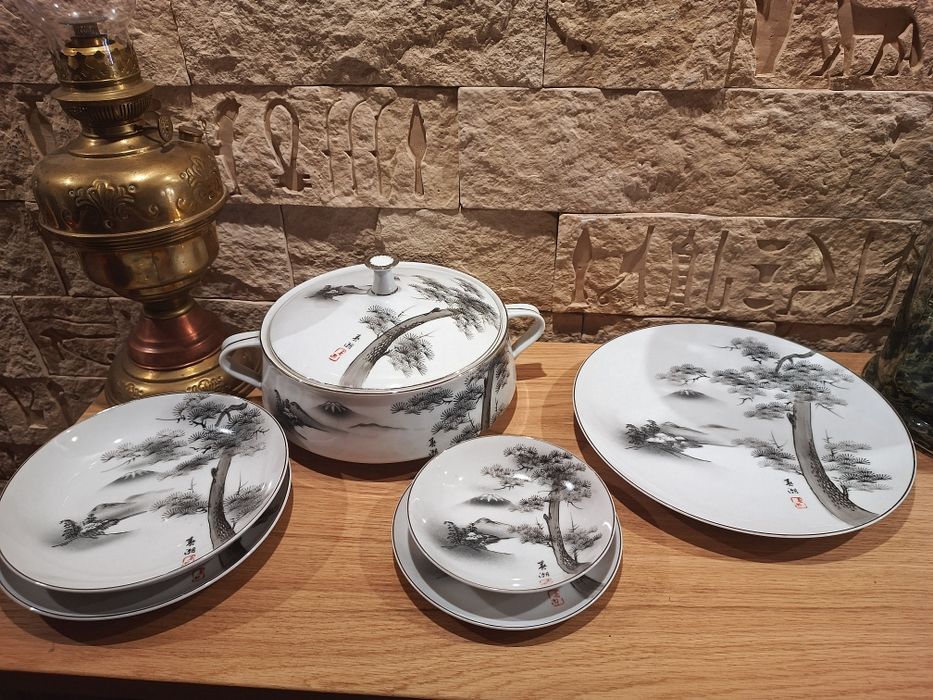 Oryginalna Japońska Porcelana Obiadowa