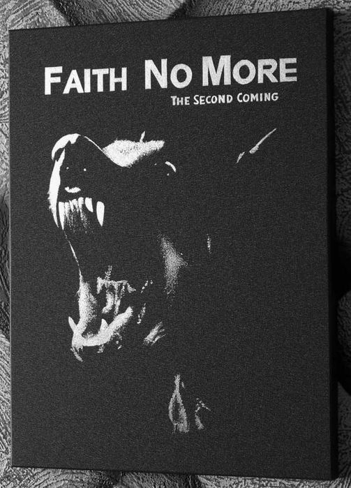 Faith No More Obraz ręcznie grawerowany na blasze Staloryt