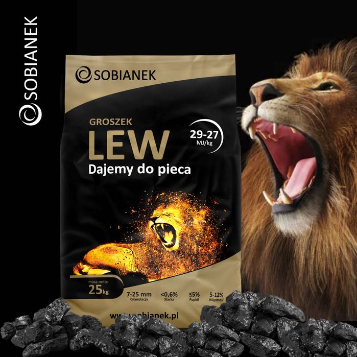 Węgiel Groszek Sobianek Lew Opał Transport Winda