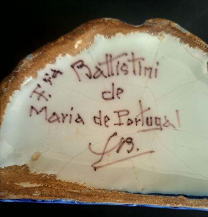 Floreira antiga Faiança Maria de Portugal