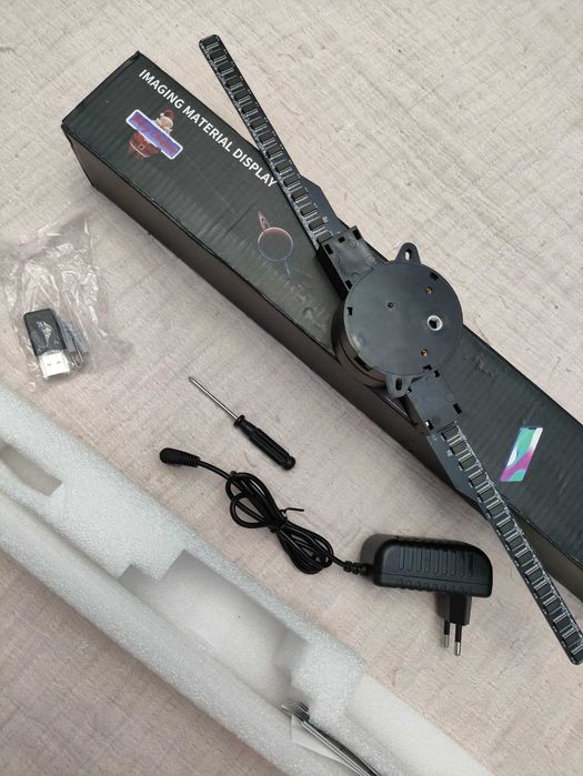Projetor Display Holograma 3d Led Ventilador Holográfico - Novo