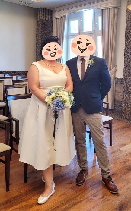 Sukienka biała ślubna 7/8