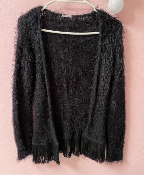 Casaco Felpudo com Franjas Bainha (TU)