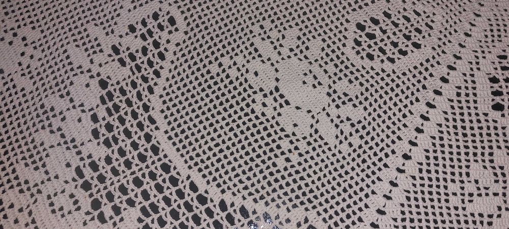 Toalha Redonda em Crochet