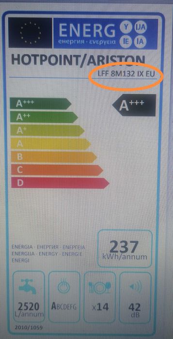 Maquina Lavar Loiça Ariston Hotpoint A+++ como Nova em Inox
